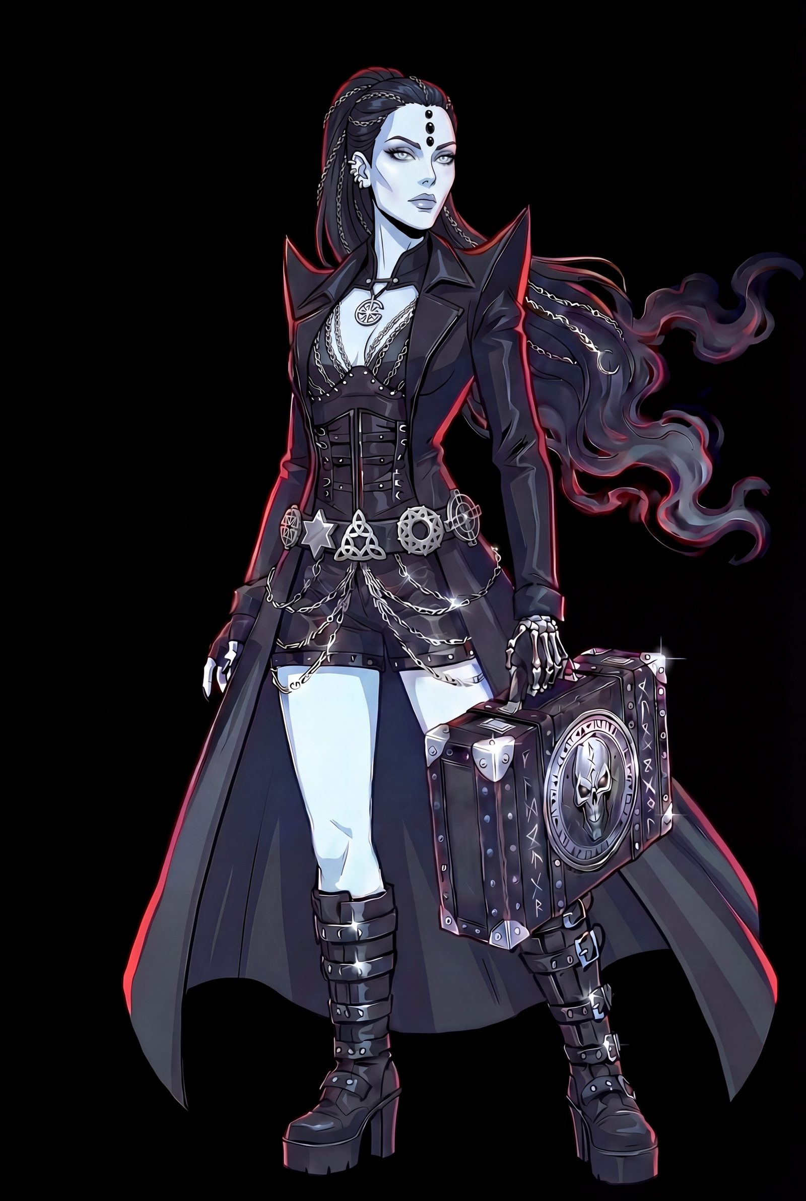 Full body, quarter angle