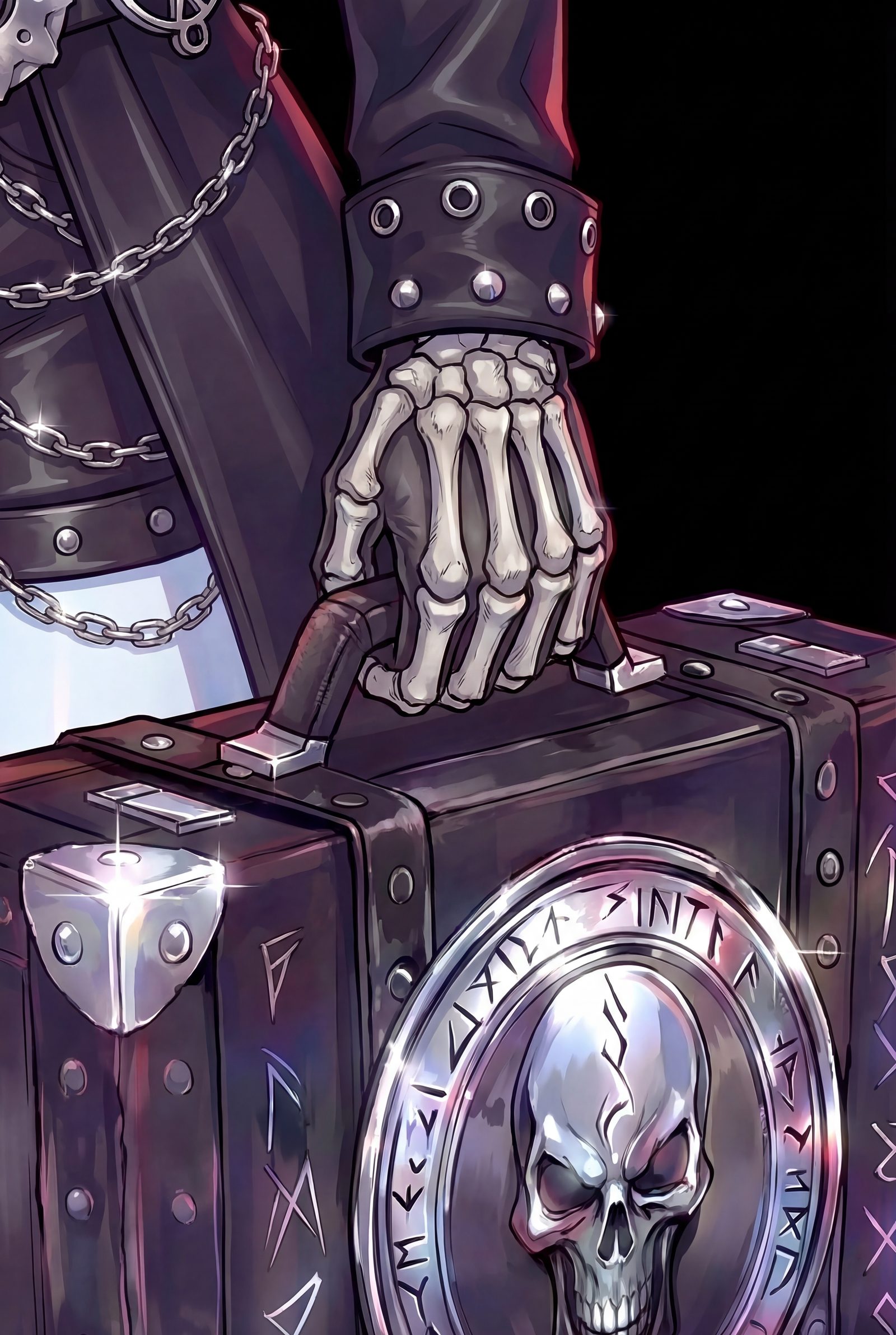 Suitcase in hand